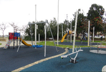Play equipment at Dolphin Quay